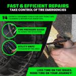 Rhino USA Heavy Duty Tire Repair Kit 14-Piece