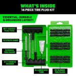 Rhino USA Heavy Duty Tire Repair Kit 14-Piece