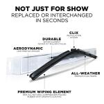 ClixWipers 22" Carbon Fiber All-Weather Wiper Blades