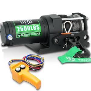 2500 lb Electric ATV Winch with Synthetic Rope