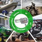 2500 lb Electric ATV Winch with Synthetic Rope