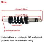 Universal 215mm Rear Shock Absorber for ATVs and Bikes