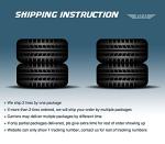 WANDA 25x8-12 ATV Tire and Wheel Set