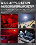 Battery-Powered Magnetic LED Dome Light for ATV