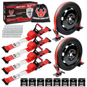 Heavy Duty Wheel Chock Tie Down Kit, 4 Pack