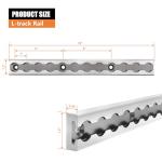 12" L-Track Rail Silver 4-Pack for ATVs