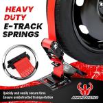 Heavy Duty Wheel Chock Tie Down Kit, 4 Pack