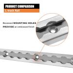 12" L-Track Rail Silver 4-Pack for ATVs