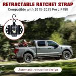 Retractable Ratchet Strap for 2015-2025 Ford F150