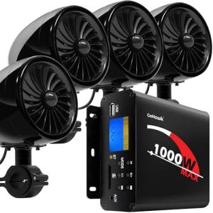 GoHawk 1000W Bluetooth ATV Speakers and Amplifier
