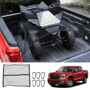 Mabett Elastic Truck Bed Cargo Net for Ford Maverick
