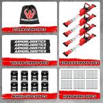 Heavy Duty Wheel Chock Tie Down Kit, 4 Pack