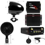 GoHawk 1000W Bluetooth ATV Speakers and Amplifier