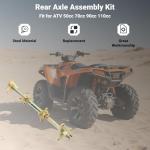 Rear Axle Assembly Kit with Sprocket Hub