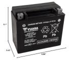 Yuasa H Series AGM Battery YTX20HL