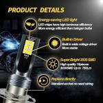 ZNEOEW P15D H6 LED Headlight Bulbs for Yamaha Grizzly