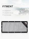 Polaris RZR Rear Window Mesh Net - Dust-Proof Sunshade