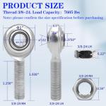 Heim Joint Rod Ends Kit for ATVs - 2 Sets