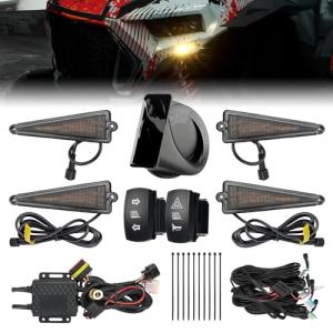 KEMIMOTO UTV Turn Signal Kit with Horn
