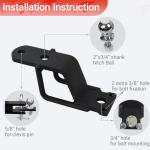 3-Way ATV Hitch Adapter with 2-Inch Ball