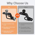 3-Way ATV Hitch Adapter with 2-Inch Ball