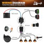 UTV Turn Signal Kit with LED Lights and Horn