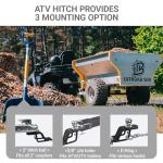 3-Way ATV Hitch Adapter with 2-Inch Ball