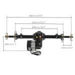34" Go Kart Rear Axle Kit with Motor Controller