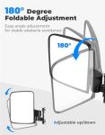 KEMIMOTO Magnetic Side Mirrors for ATVs and Golf Carts