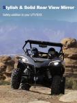 UTV HD Center Mirror with Aluminum Clamp