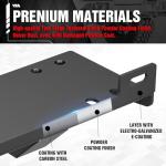Heavy-Duty Trailer Hitch Winch Mount with 2" Receiver