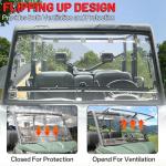 StarknightMT Flip Windshield for Can-Am Defender