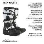 Alpinestars Men's Tech 3 Motocross Boot - Black/White