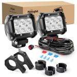 Nilight 4 Inch LED Light Bars with Wiring Harness