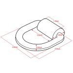 Heavy Duty 1/2" Weld-On D Ring Anchor