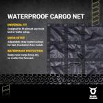 Black Taurus Heavy Duty Waterproof Cargo Tarp