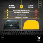 Black Taurus Heavy Duty Waterproof Cargo Tarp