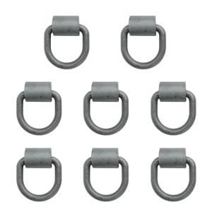 Aikosin 5/8" Heavy Duty Weld-On D Ring 8 Pack