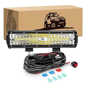 GOOACC 300W 12-Inch LED Light Bar Combo