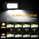 Hillsking 7-Inch Waterproof LED Light Bar