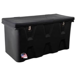 Large Poly Hitch Mounted Cargo Carrier Box, Black