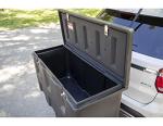 Large Poly Hitch Mounted Cargo Carrier Box, Black