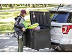 Large Poly Hitch Mounted Cargo Carrier Box, Black