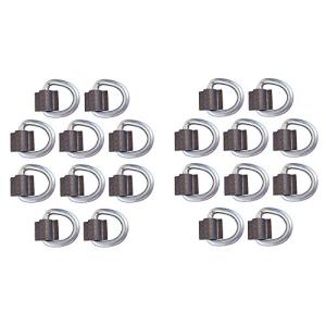 RAParts 3/8" Zinc Weld-On D Rings for Tie Downs