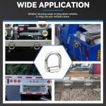 Heavy Duty Weld-On D-Rings for Tie Down Points