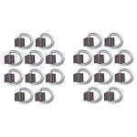 RAParts 3/8" Zinc Weld-On D Rings for Tie Downs