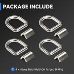Heavy Duty Weld-On D-Rings for Tie Down Points
