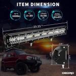 OEDRO 23 Inch LED Light Bar with Wiring Harness