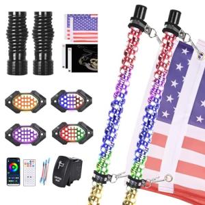 3FT LED Whip Light and Rock Light Combo