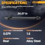 ATVMaster Drive Shaft for Polaris RZR 900/1000